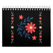 Floral Pattern Notebook カレンダー (カバー)