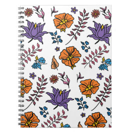 Floral Pattern Notebook ノートブック