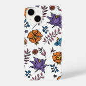Floral Pattern Phone Case iPhoneケース (裏面)