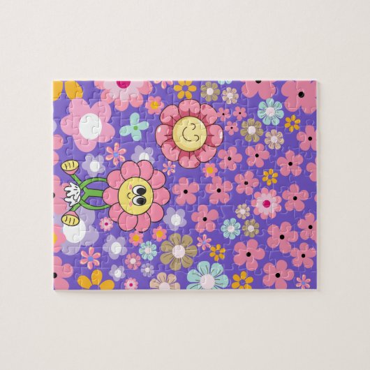 Floral Pattern Puzzle ジグソーパズル (横)