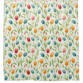 Floral Pattern Shower Curtain シャワーカーテン (正面)