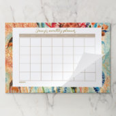 Floral Pattern Tearaway Calendar – Large Paper Pad ペーパーパッド (折り畳み)