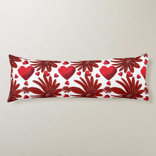 Floral pattern  throw blanket ボディピロー (正面)