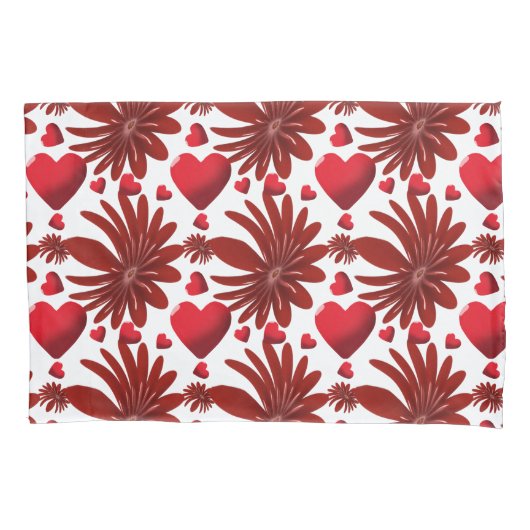 Floral pattern  throw blanket 枕カバー (正面)