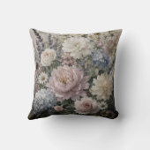 Floral Pattern Throw Pillow Cover クッション (裏面)