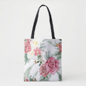Floral Pattern Tote Bag トートバッグ (正面)
