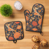 Floral Pattern, William Morris 鍋つかみ&鍋敷きセット (トップダウン)