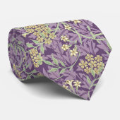 Floral pattern William Morris inspired purple ネクタイ (ロール)