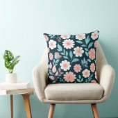 Floral Pattern With Pastel Flowers クッション (椅子)