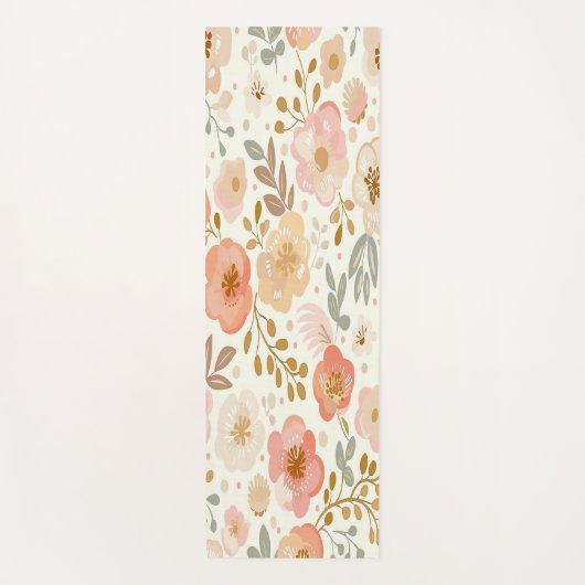 Floral pattern Yoga Mat ヨガマット (正面)