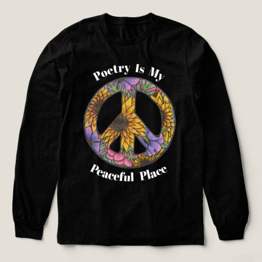 Floral Peace Shirt For Poets and Teachers トライブレンドTシャツ (デザイン正面)