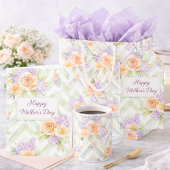 Floral Peach Lavender Sage Happy Mother's Day ギフトタグ