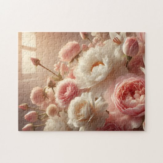 Floral Peonies Roses Tulips Mother's Day Gift ジグソーパズル (横)