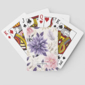 Floral Personalized Pack of Cards | Custom Greetin トランプ (裏面)