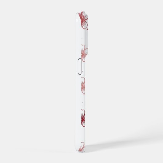 floral phone case iPhoneケース (右側面)