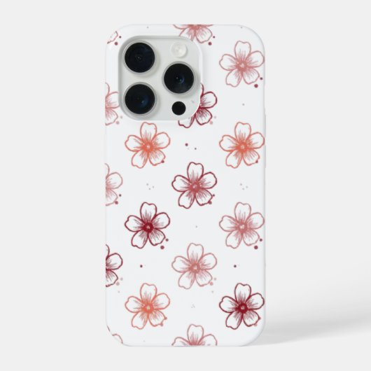 floral phone case iPhoneケース (裏面)