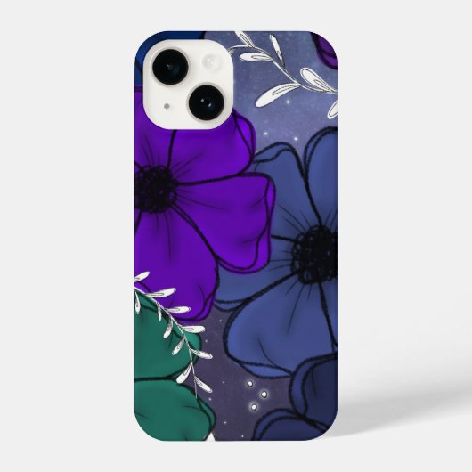 Floral phone case iPhoneケース (裏面)