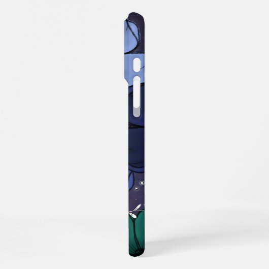 Floral Phone Case iPhoneケース (左側面)