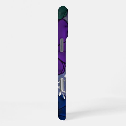 Floral Phone Case iPhoneケース (右側面)