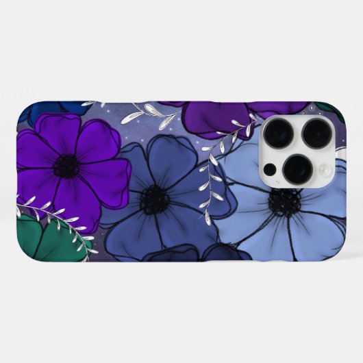 Floral Phone Case iPhoneケース (裏面横)