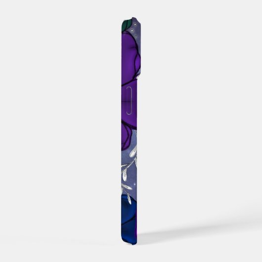 Floral Phone Case iPhone 15ケース (右側面)