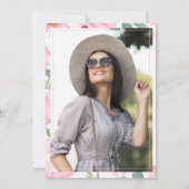 Floral Photo Class of 2026 Graduation Announcement 招待状 (裏面)