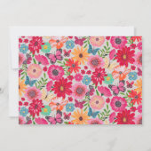 Floral Photo Graduation Thank You Card 招待状 (裏面)