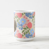 Floral Photo Mug – Personalized Message & Keepsake コーヒーマグカップ (中央)