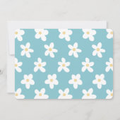  Floral Photo Preschool Graduation 招待状 (裏面)