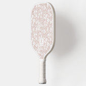 Floral Pickleball Paddle Monogram ピックルボールラケット (左)