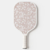 Floral Pickleball Paddle Monogram ピックルボールラケット (裏面)