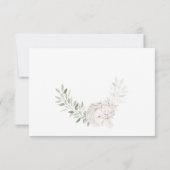 Floral Pink Baptism Cross Thank you Photo Card サンキューカード (裏面)