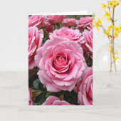 Floral Pink Bloom Art Card カード (黄色い花)