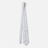 Floral pink blue pattern neck tie ネクタイ (裏面)