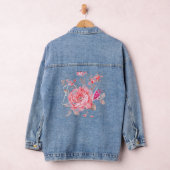 Floral Pink Bride Denim Jacket デニムジャケット (ハンガー)