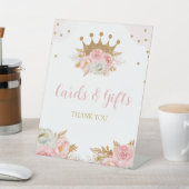 Floral Pink & Gold Princess Cards and Gifts  台座サイン (インサイチュ)