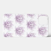 Floral Pink Lotus Girly Wellness Yoga Case-Mate iPhoneケース (裏面 (横))