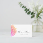 Floral Pink Makeup And Hair Business Card 名刺 (スタンド正面)