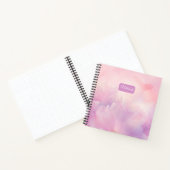 Floral Pink Personalized Notebook – Custom Name Jo ノートブック (内部)