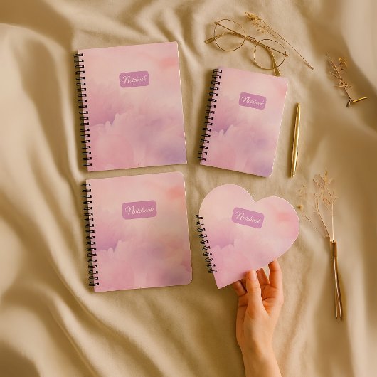 Floral Pink Personalized Notebook – Custom Name Jo ノートブック