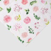 Floral Pink Roses with Foliage 薄葉紙 (詳細)