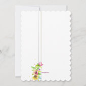 Floral Pole Graduation Invitation 招待状 (裏面)