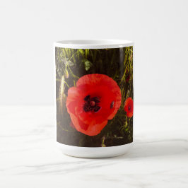 Floral Poppy Dream – Botanical Fantasy Meadow コーヒーマグカップ