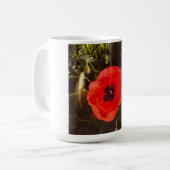 Floral Poppy Dream – Botanical Fantasy Meadow コーヒーマグカップ (正面左)