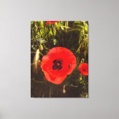 Floral Poppy Dreamer – Botanical Fantasy Art  キャンバスプリント (正面)