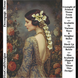 Floral Portrait & Calla Lillies EZ9L Decoupage 薄葉紙