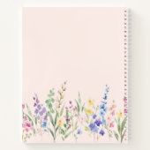 Floral positive affirmation notebook ノートブック (裏面)