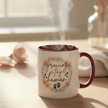 Floral Pregnancy Mug, Growing A Tiny Human