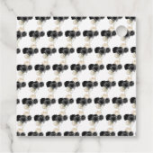 Floral Princess in Black Dress Quinceanera フェイバータグ (裏面)