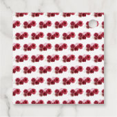 Floral Princess in Red Dress Quinceanera フェイバータグ (裏面)